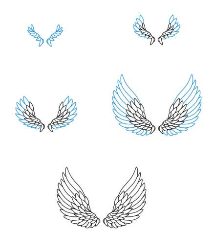 Angel Wings -idea (17) piirustus