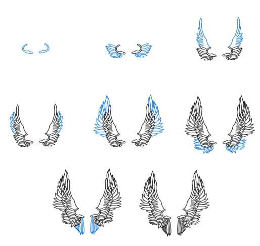 Angel Wings -idea (18) piirustus