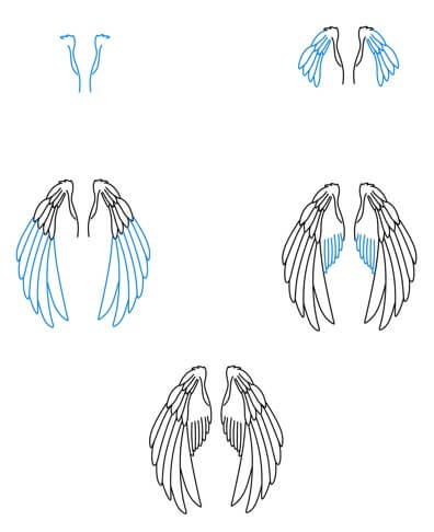 Angel Wings -idea (20) piirustus