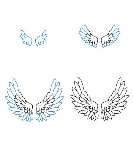 Angel Wings -idea (21) piirustus