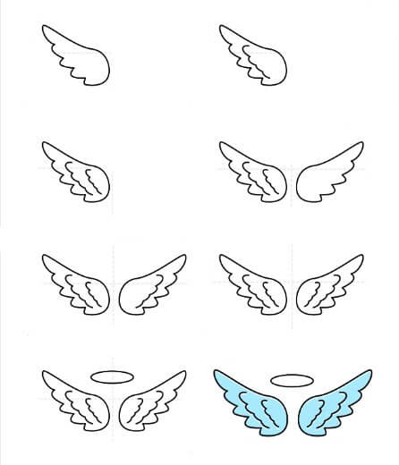 Angel Wings -idea (23) piirustus