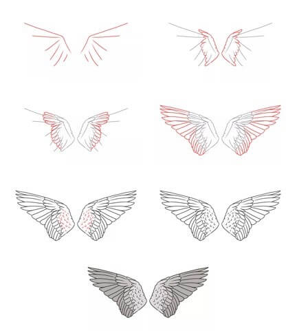 Angel Wings -idea (26) piirustus