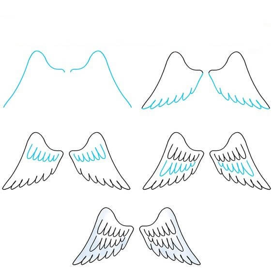 Angel Wings -idea (6) piirustus