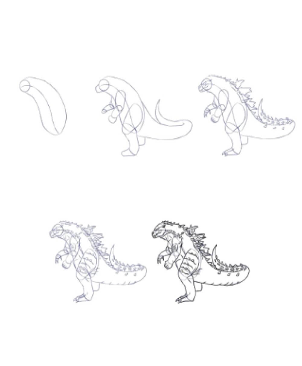 Godzilla idea (1) piirustus