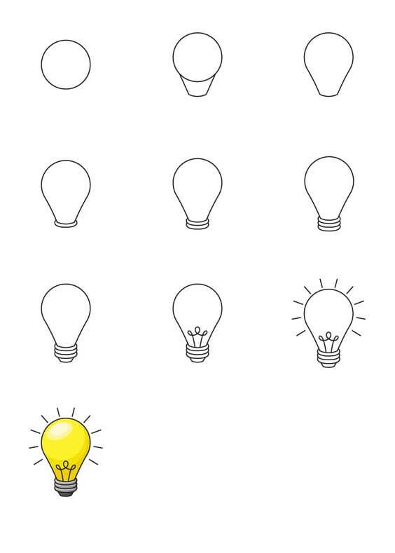 Hehkulampun idea (7) piirustus