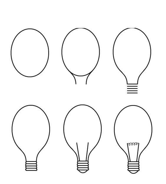 Hehkulampun idea (9) piirustus