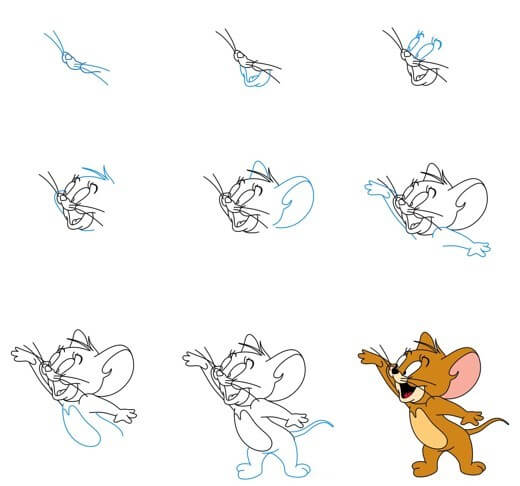 Idea Jerry hiiri (10) piirustus