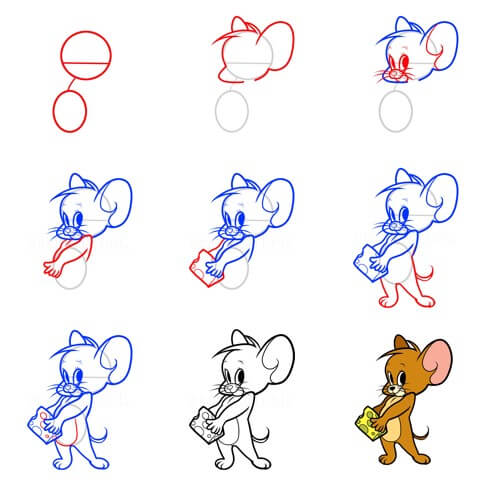 Idea Jerry hiiri (4) piirustus