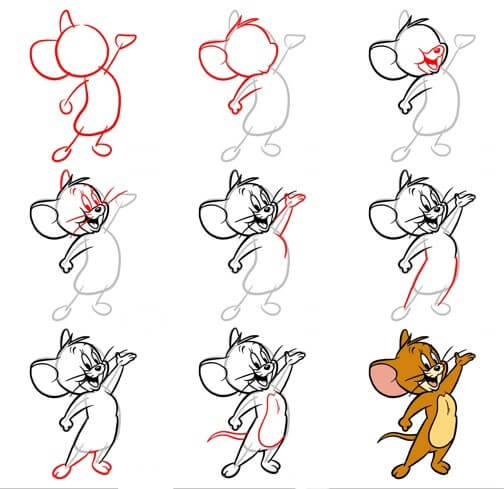 Idea Jerry hiiri (5) piirustus