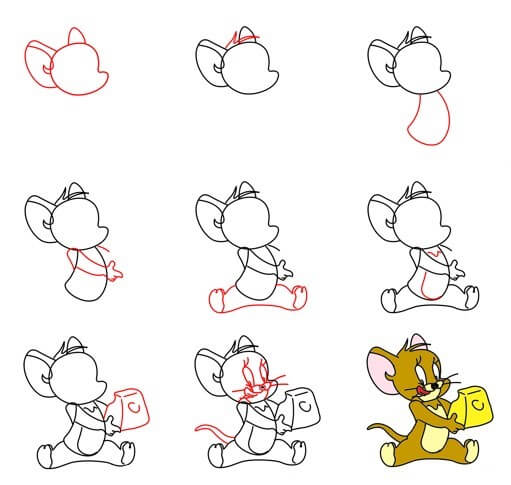 Idea Jerry hiiri (6) piirustus