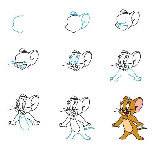 Idea Jerry hiiri (7) piirustus