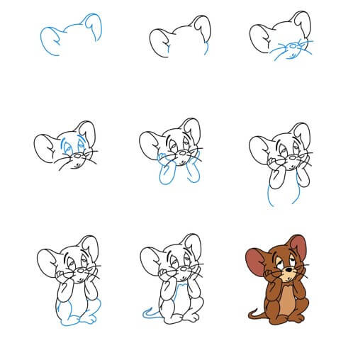 Idea Jerry hiiri (8) piirustus