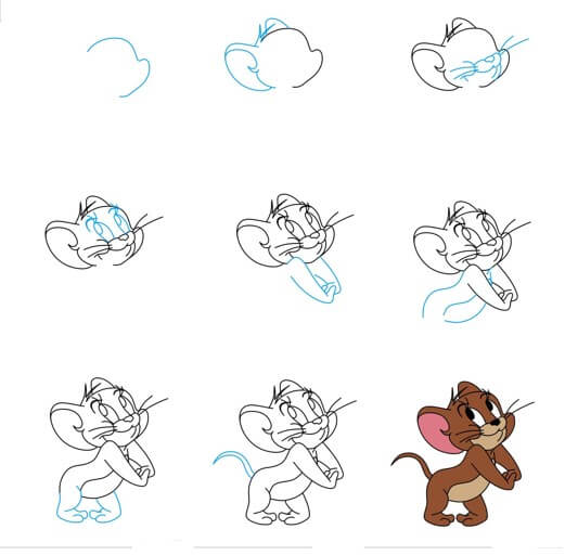 Idea Jerry hiiri (9) piirustus
