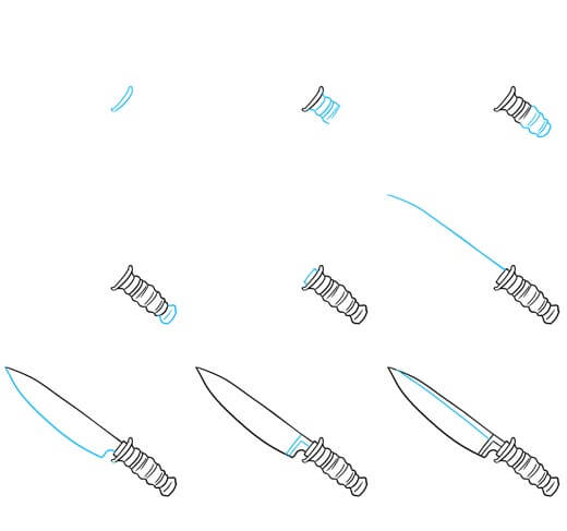 Idea keittiöveitsi (4) piirustus