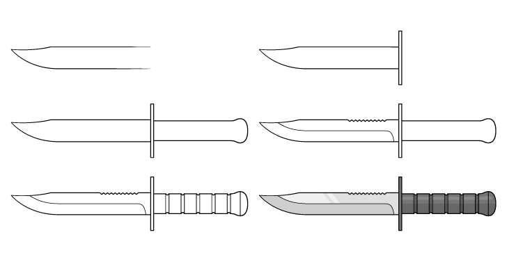 Idea veitsi pelissä (10) piirustus