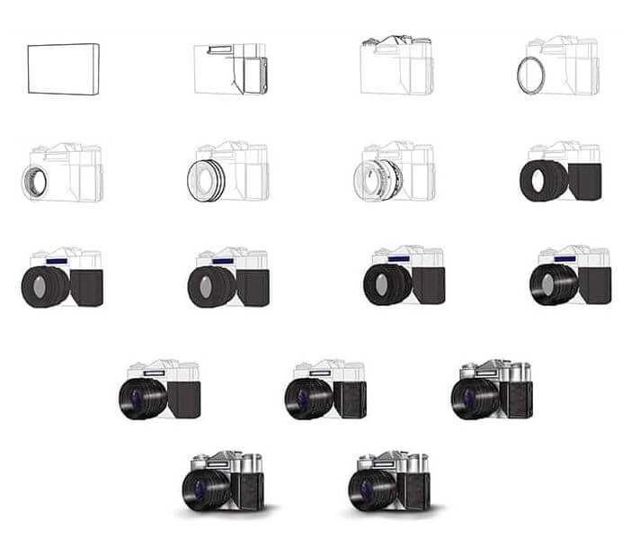 Kamera-ideoita (24) piirustus