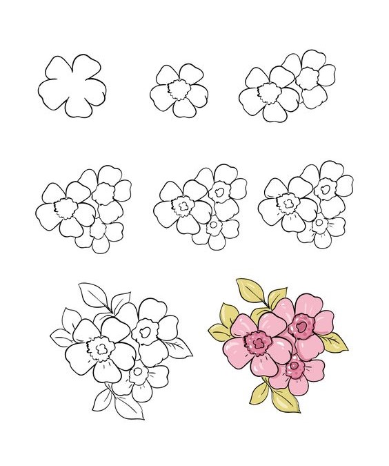 Kirsikankukkien idea (1) piirustus