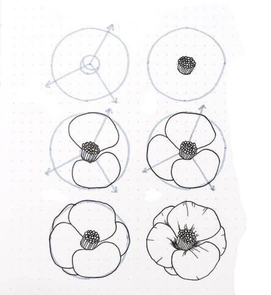 Kukka-idea (50) piirustus