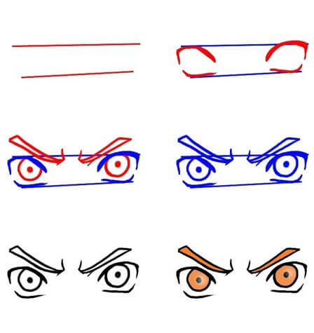 Naruto silmä (1) piirustus