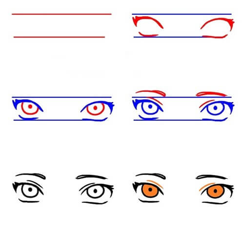 Naruto silmä (4) piirustus