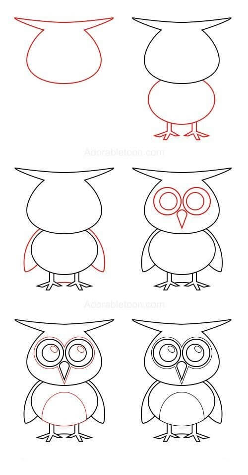 Pöllö idea (21) piirustus