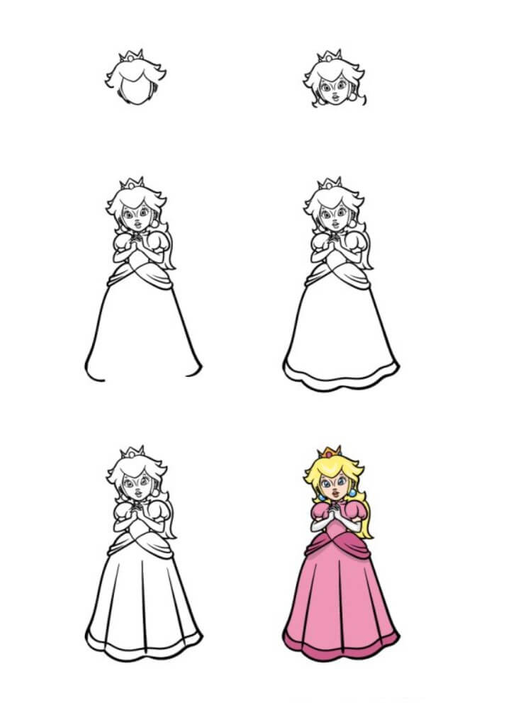 Princess Peach idea (10) piirustus