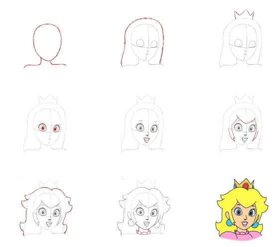 Princess Peach idea (12) piirustus