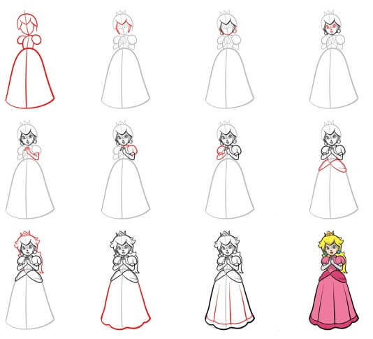 Princess Peach idea (14) piirustus