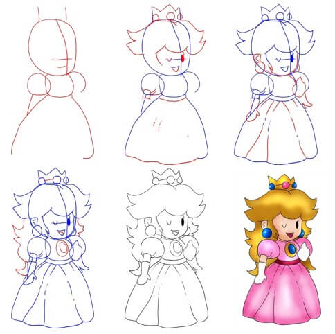 Princess Peach idea (16) piirustus