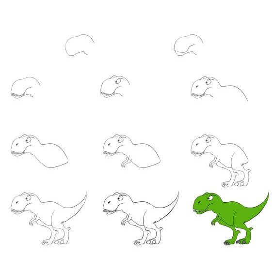 T-Rex idea (17) piirustus