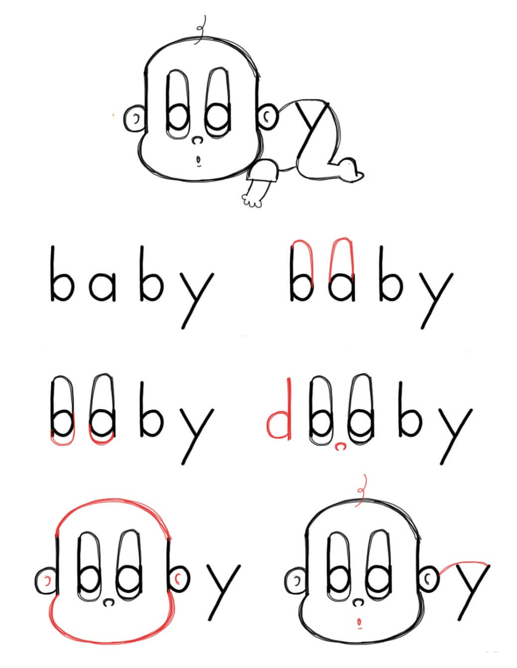 Vauvan idea (8) piirustus