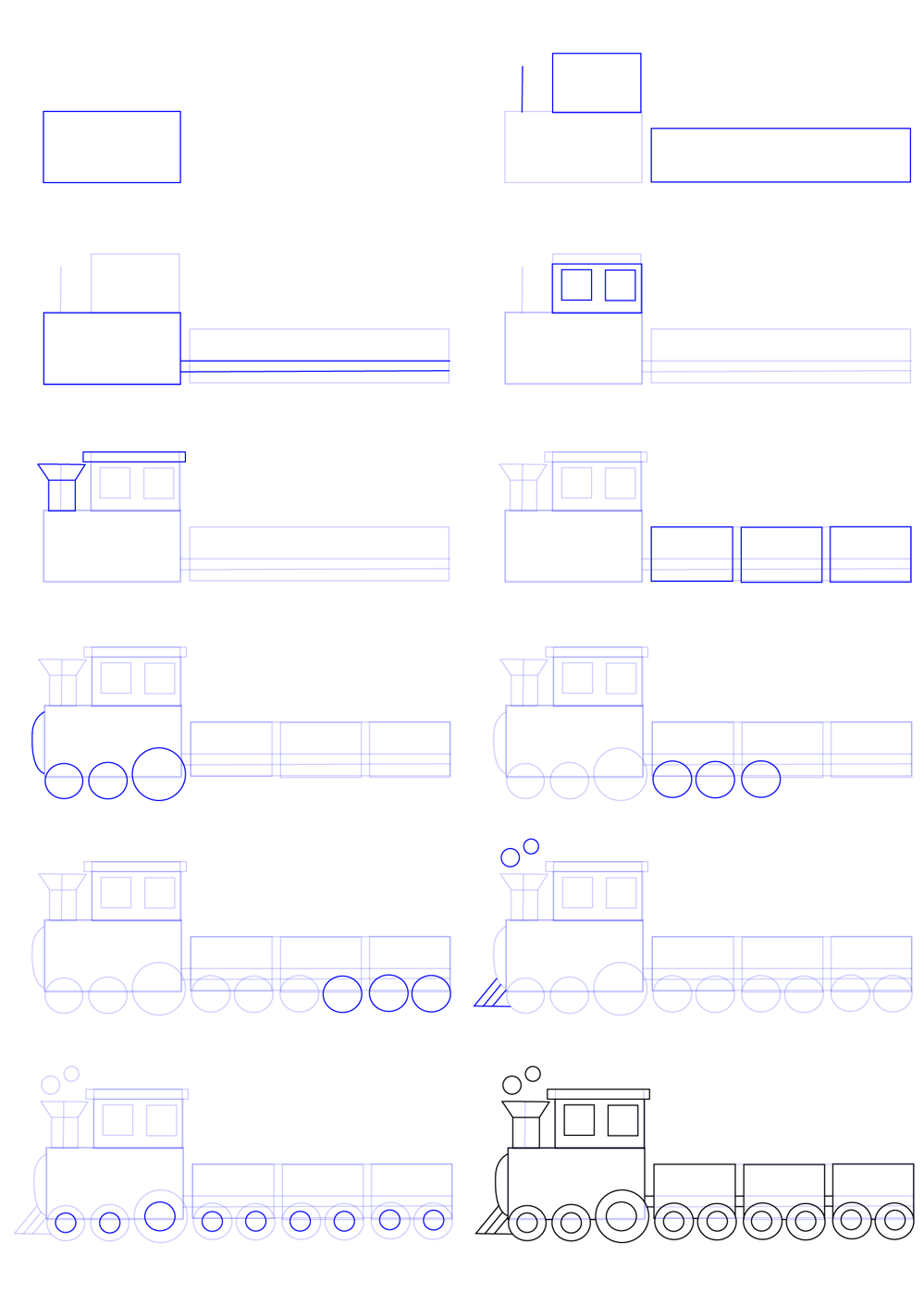 Yksinkertaiset vaiheet laivan piirtämiseen (1) piirustus