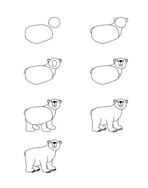 Jääkarhuideoita (1) piirustus