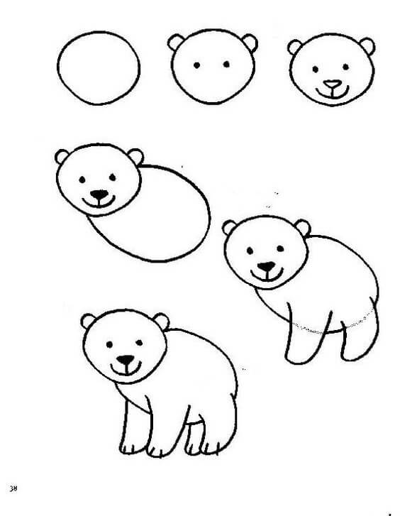 Jääkarhuideoita (20) piirustus