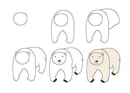 Jääkarhuideoita (7) piirustus