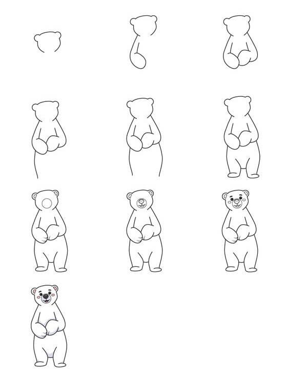 Jääkarhuideoita (8) piirustus