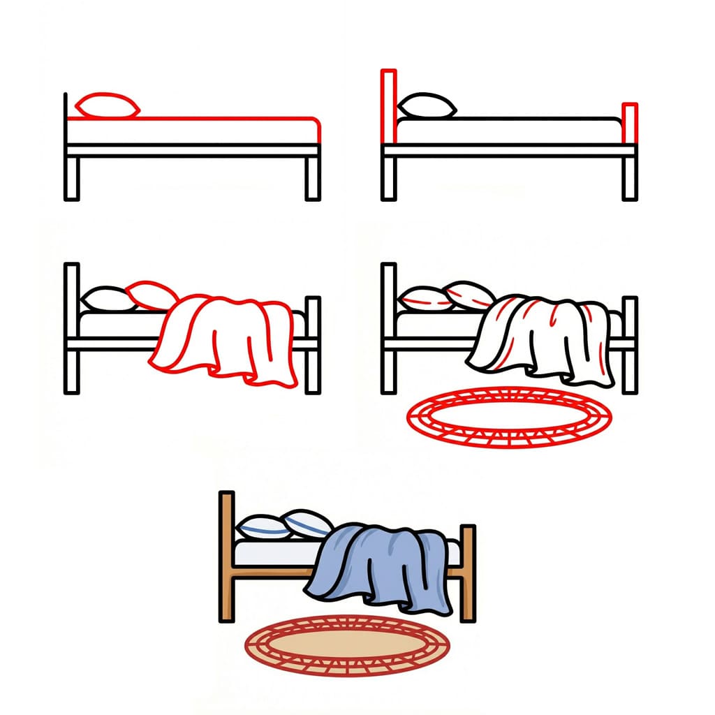 Leposänky piirustus