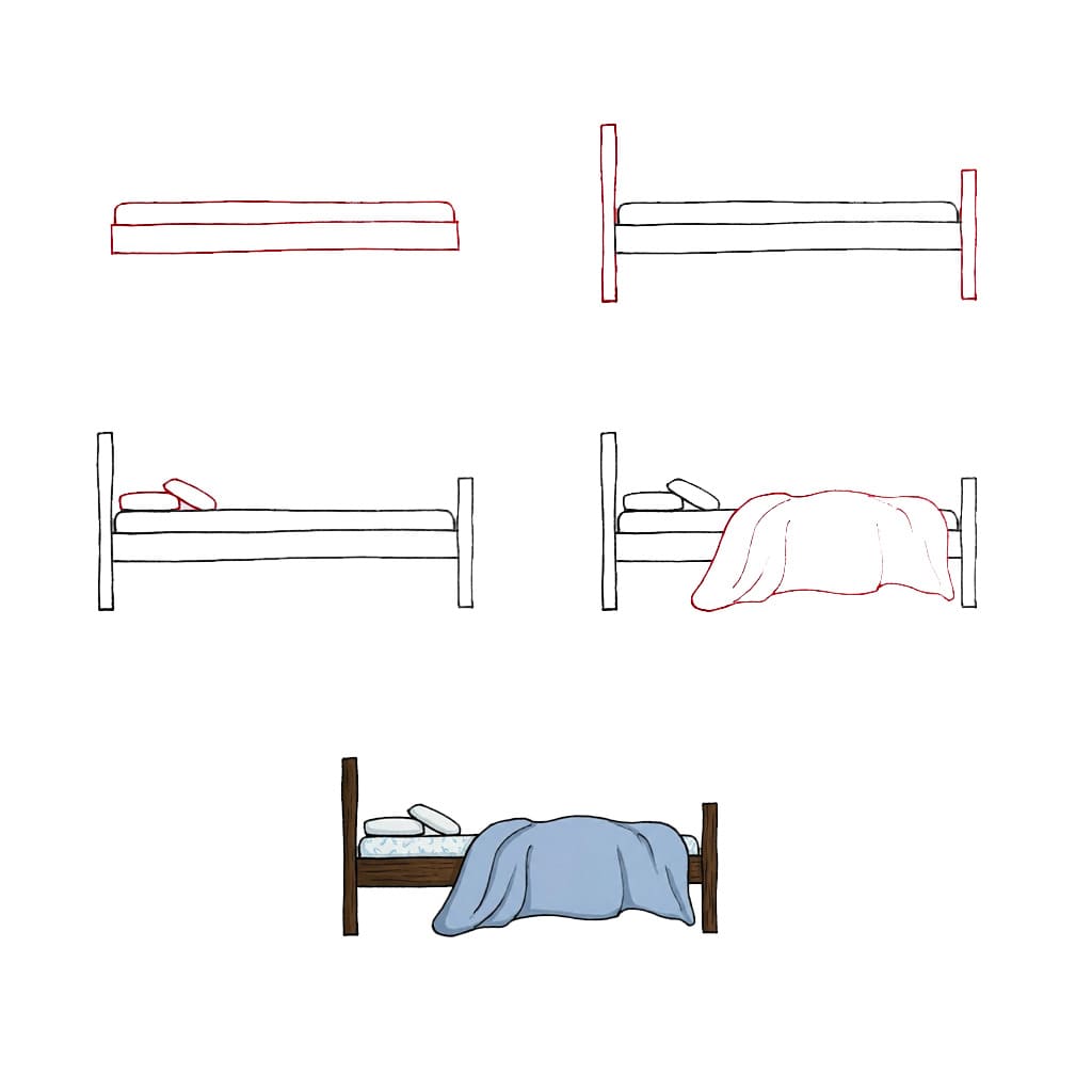 Perussänky piirustus