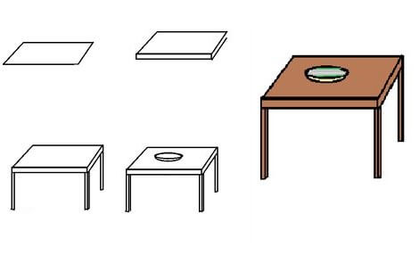 Pöytäideoita (3) piirustus