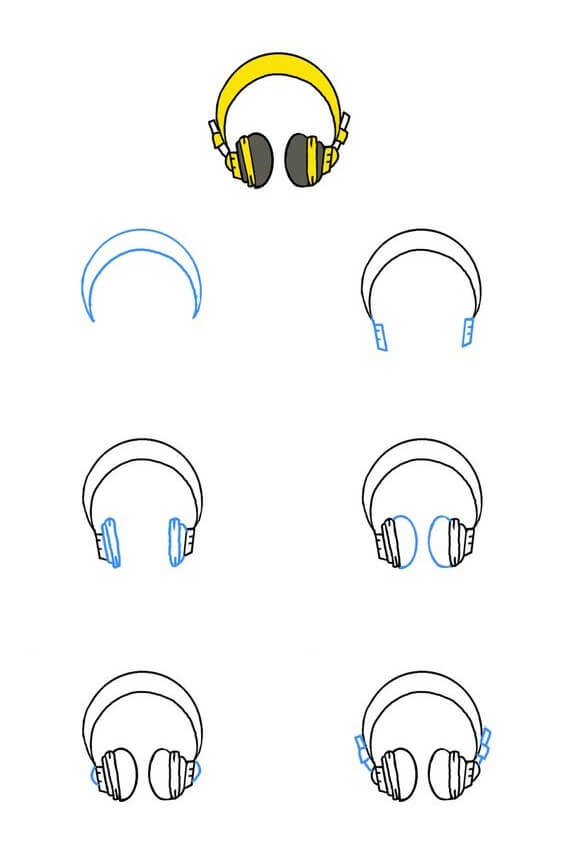 Kuulokkeiden idea (1) piirustus