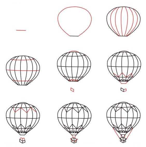 kuumailmapallo idea (4) piirustus