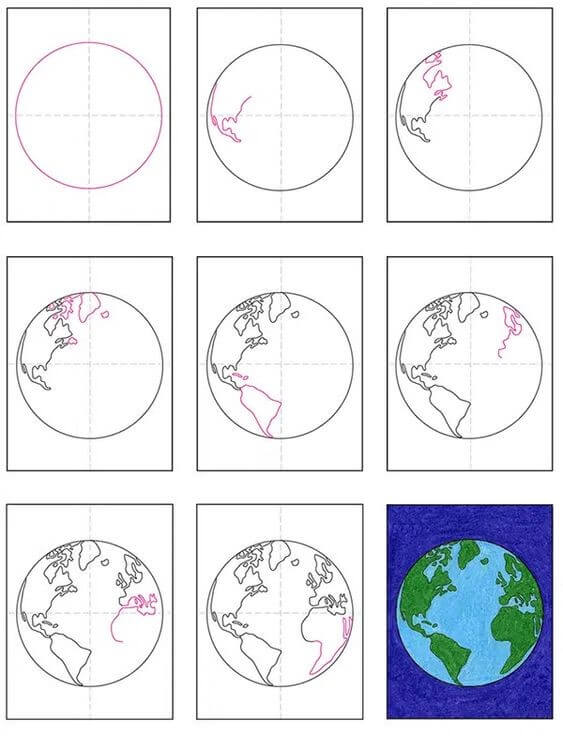 Planeetan idea (4) piirustus