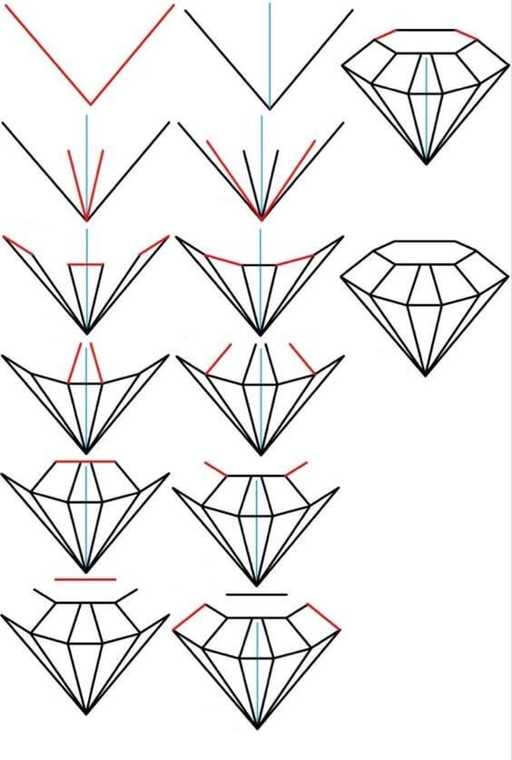 Timantti idea (7) piirustus