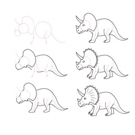 Triceratops idea (16) piirustus