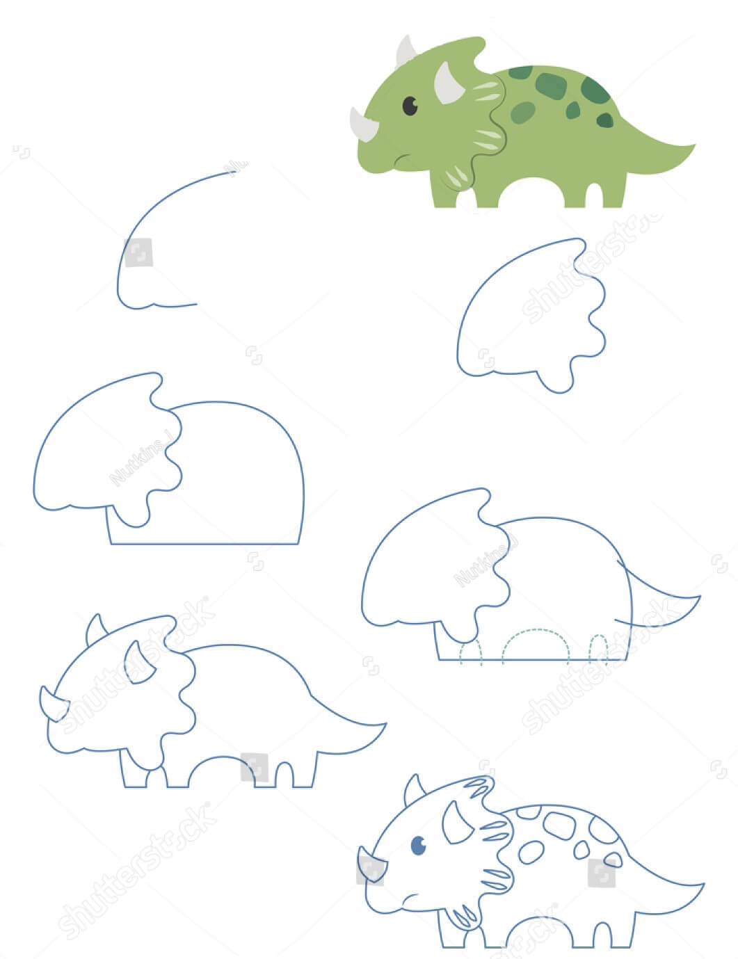 Triceratops idea (31) piirustus