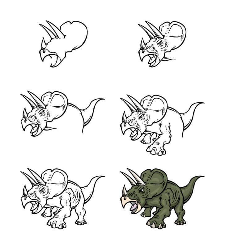 Triceratops idea (33) piirustus