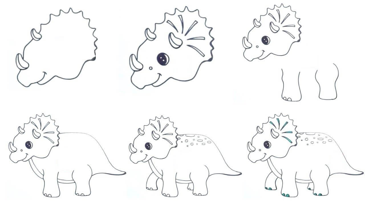 Triceratops idea (4) piirustus