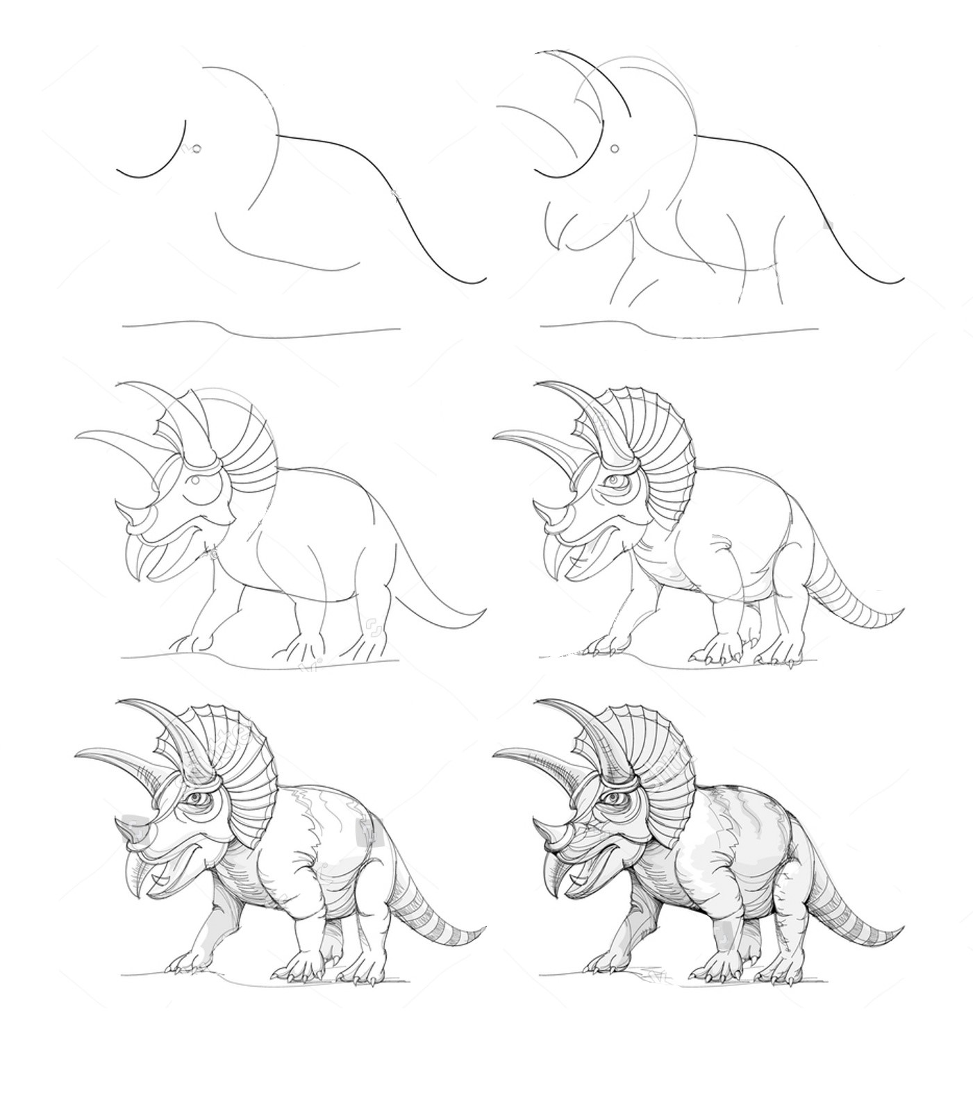 Triceratops idea (40) piirustus