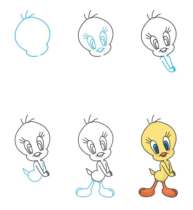 Tweety Bird -idea (12) piirustus