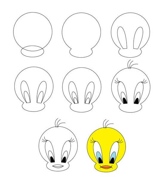 Tweety Bird -idea (3) piirustus